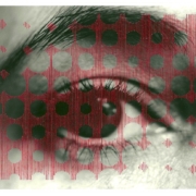 Oriane Stender, 'Untitled thread drawing (eyes aperture)'