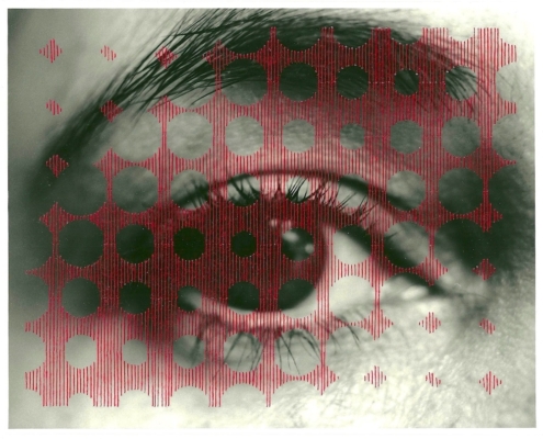 Oriane Stender, 'Untitled thread drawing (eyes aperture)'